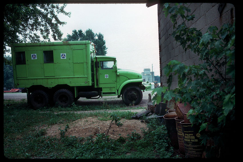 civil defense truck and fallout shelter storage containers nw iowa